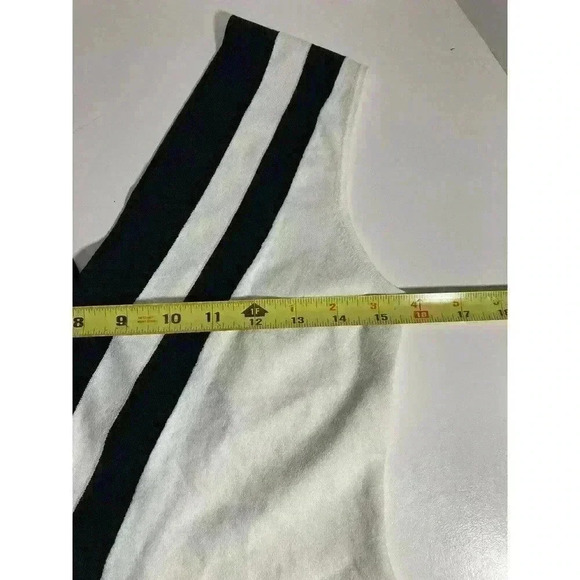 Rag & Bone Daphne Striped Knit V-Neck Tank Top White Black Blouse Size S - Picture 9 of 12